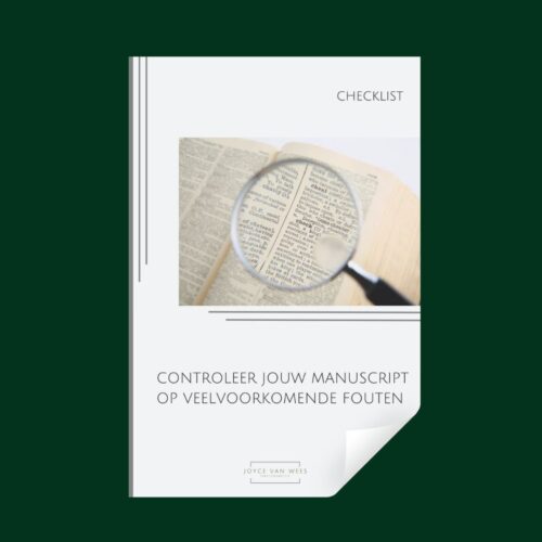 Controleer jouw manuscript op veelvoorkomende fouten