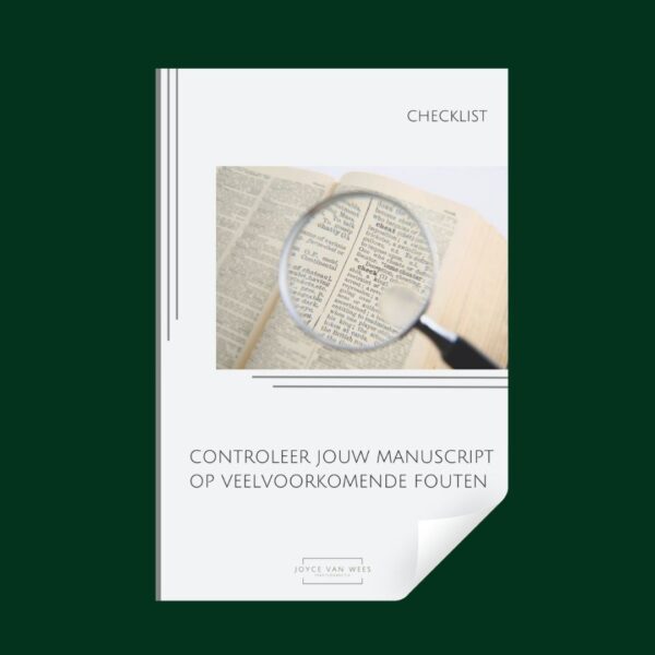 Controleer jouw manuscript op veelvoorkomende fouten