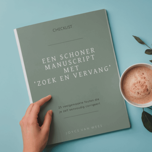 CHECKLIST - Een schoner manuscript met 'zoek en vervang'